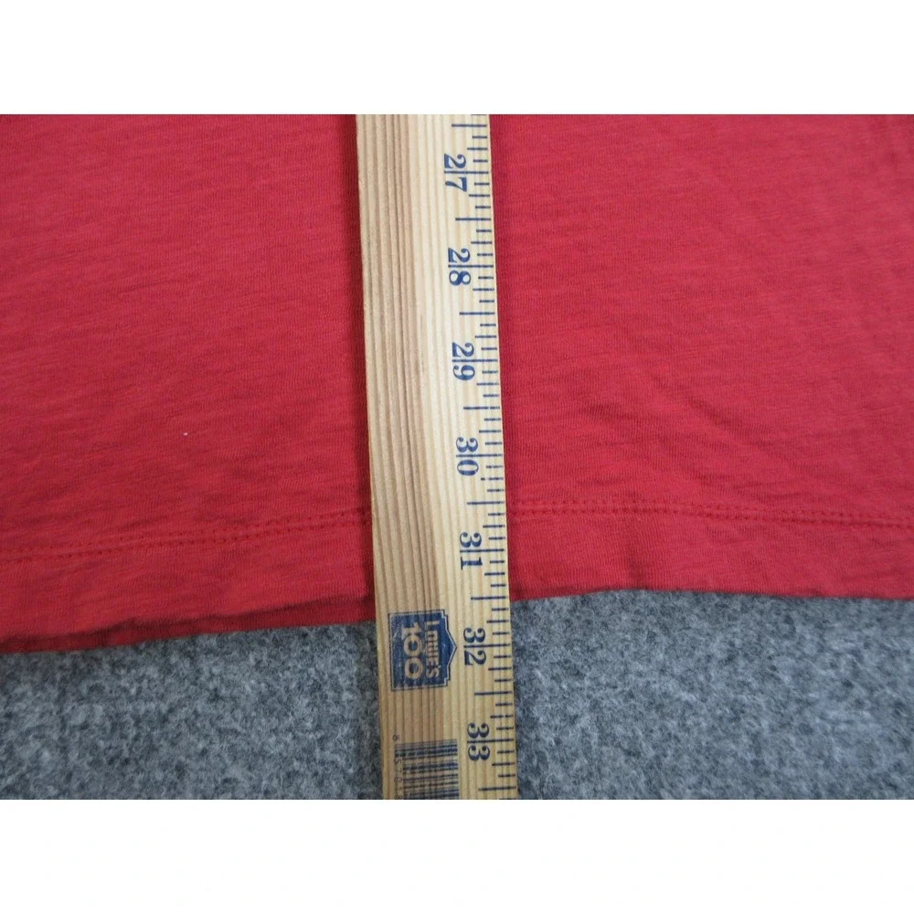 VINTAGE Polo Ralph Lauren Shirt Mens 2XL Red Henley Big RLPC Activewear Outdoors